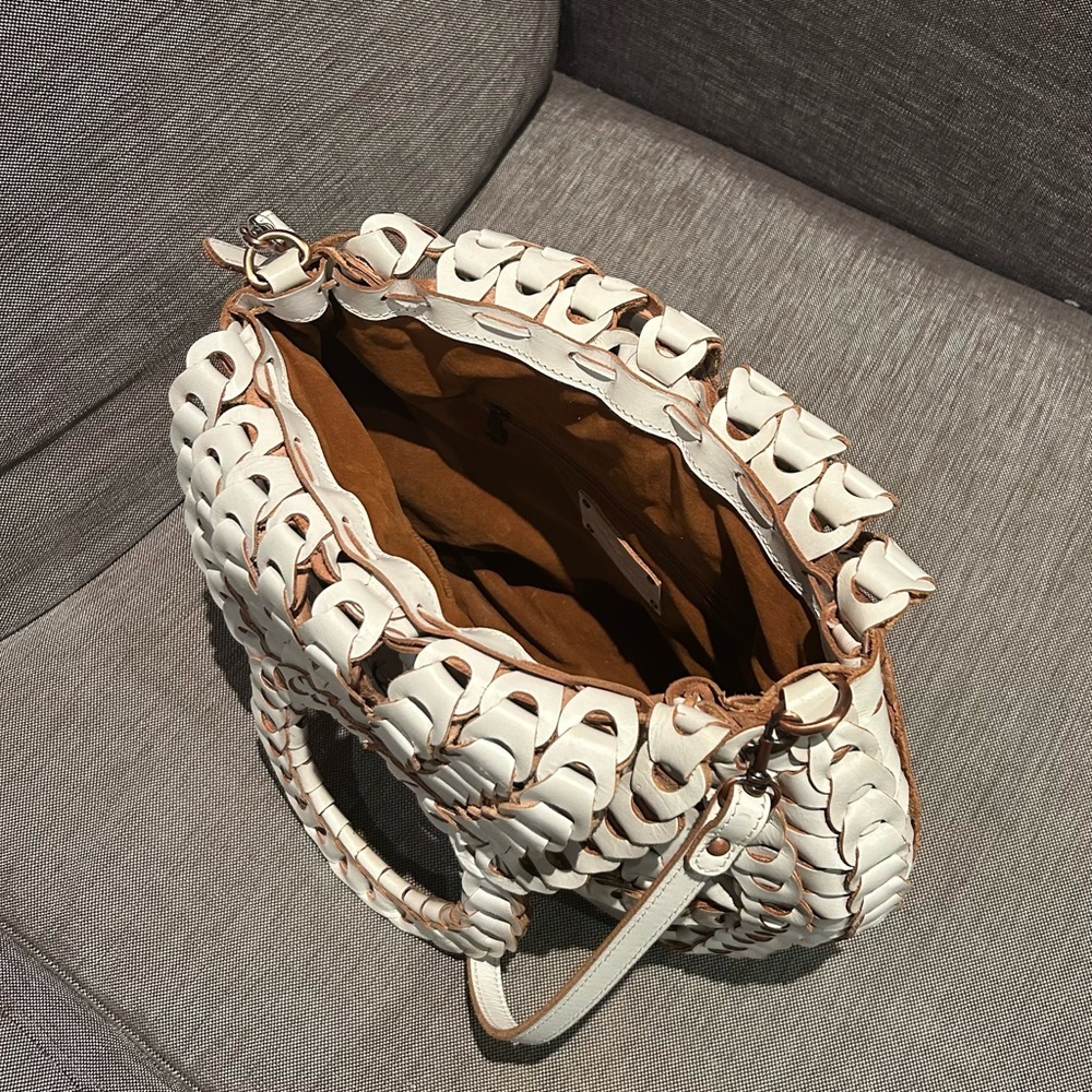 Patricia Nash Cream Woven Shoulder Bag - Picture 3 of 3